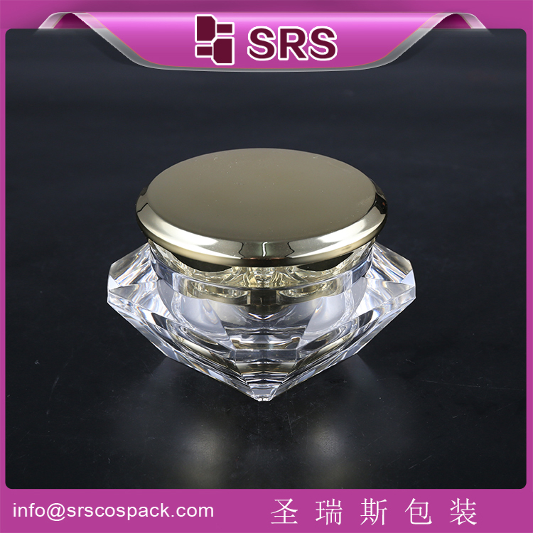 J060A acrylic cream jar with single cap